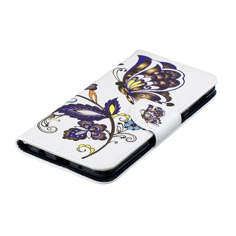 Flip Cover Samsung Galaxy A10 Sommerfugletatovering
