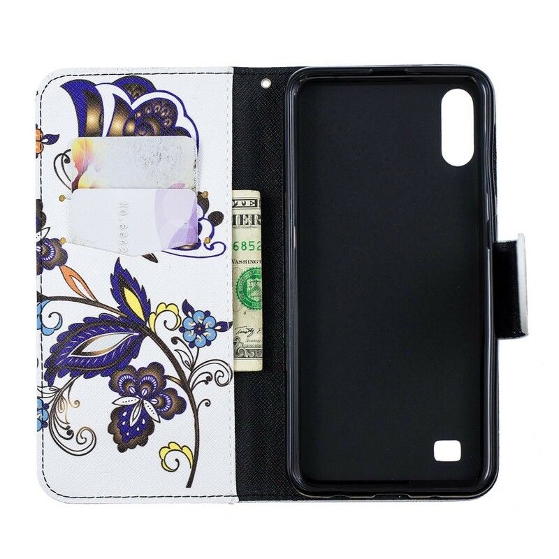 Flip Cover Samsung Galaxy A10 Sommerfugletatovering