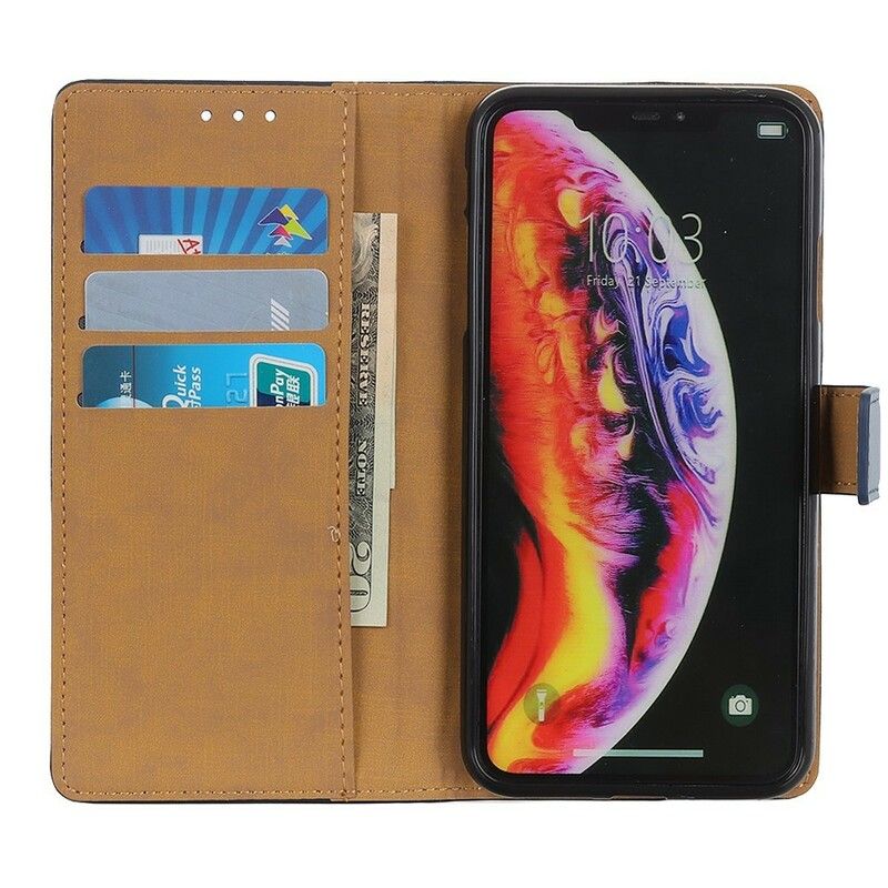 Læder Cover Samsung Galaxy A10 Imiteret Læder Klasse 1