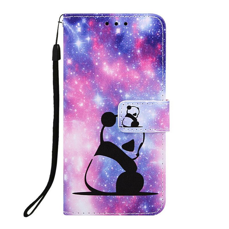 Læder Cover Samsung Galaxy A10e Panda Galaxy