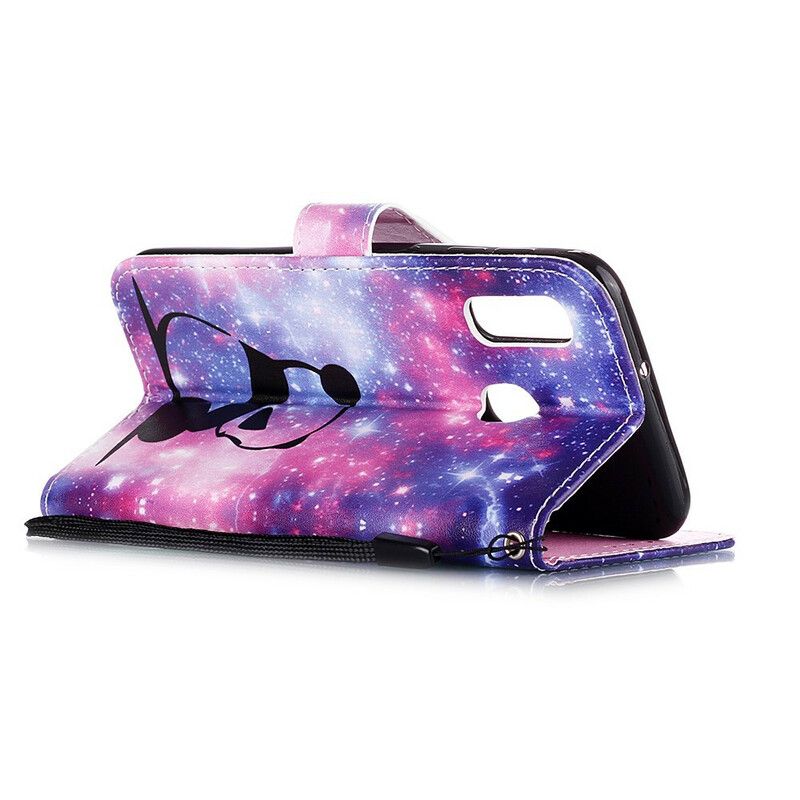 Læder Cover Samsung Galaxy A10e Panda Galaxy