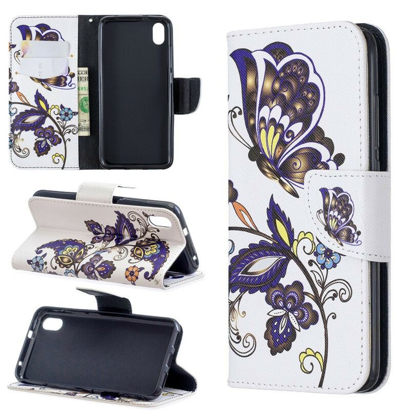 Flip Cover Xiaomi Redmi 7A Tatoveringssommerfugle