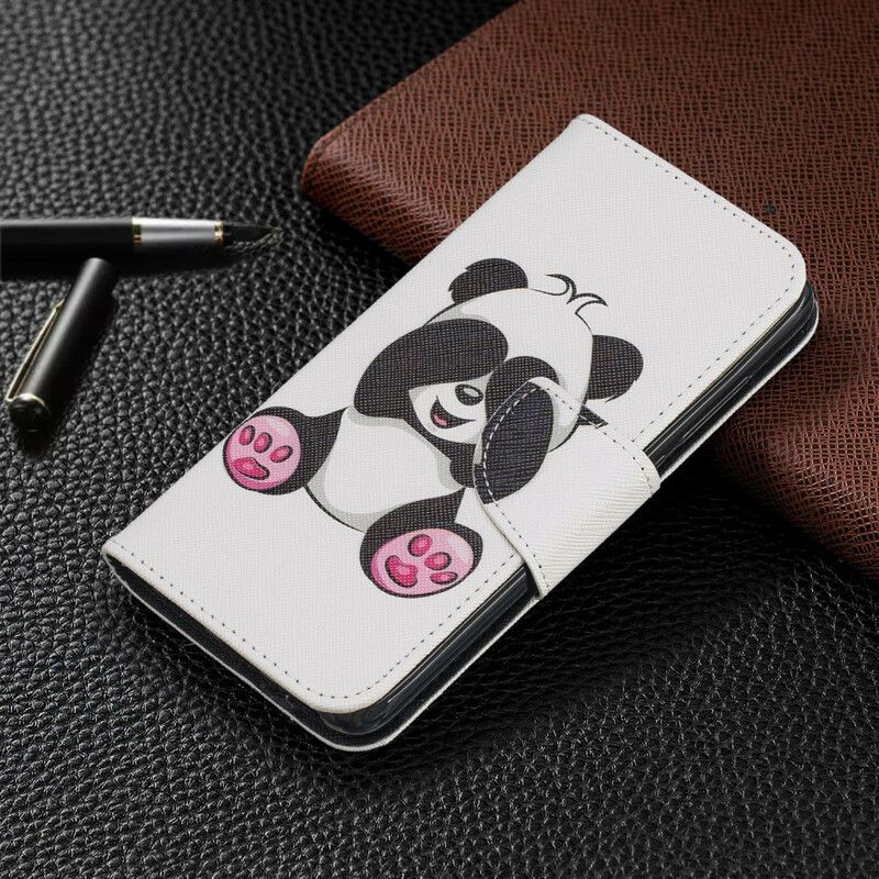 Læder Cover Xiaomi Redmi 7A Panda Sjov