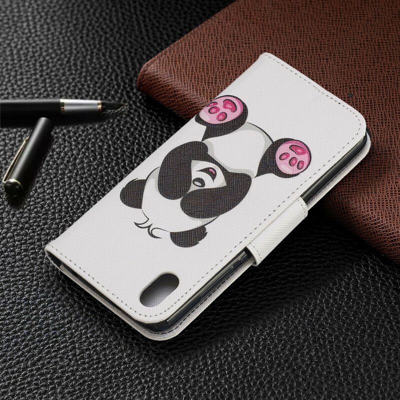 Læder Cover Xiaomi Redmi 7A Panda Sjov