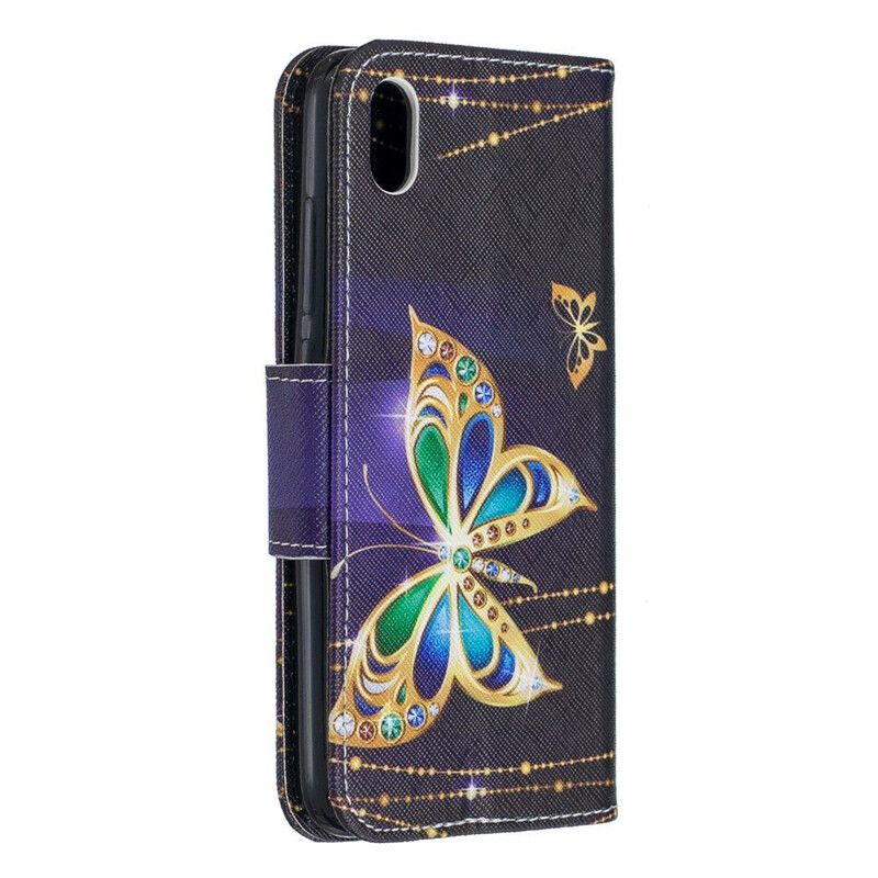 Læder Cover Xiaomi Redmi 7A Utrolige Sommerfugle