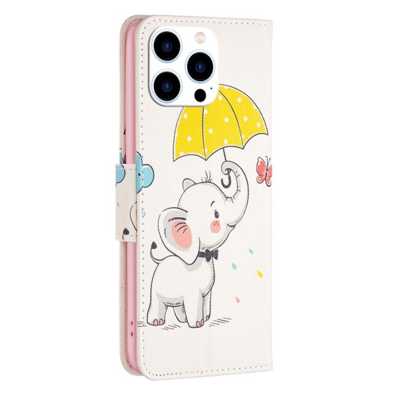 Flip Cover iPhone 14 Pro Elefantunge