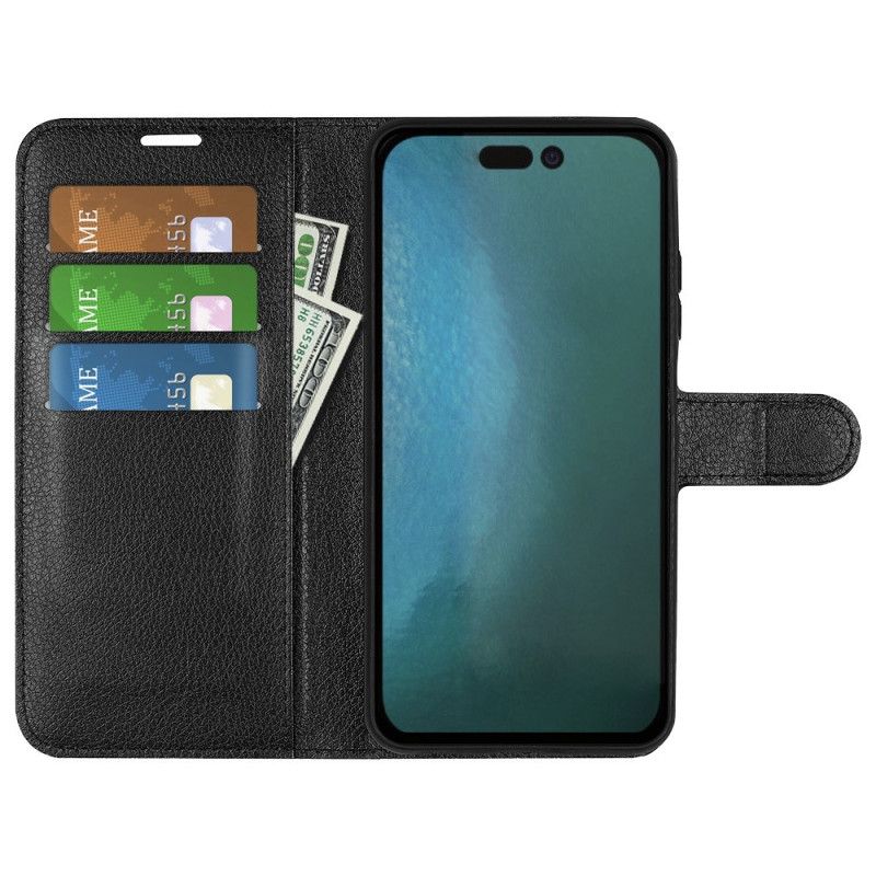 Læder Cover iPhone 14 Pro Klassisk