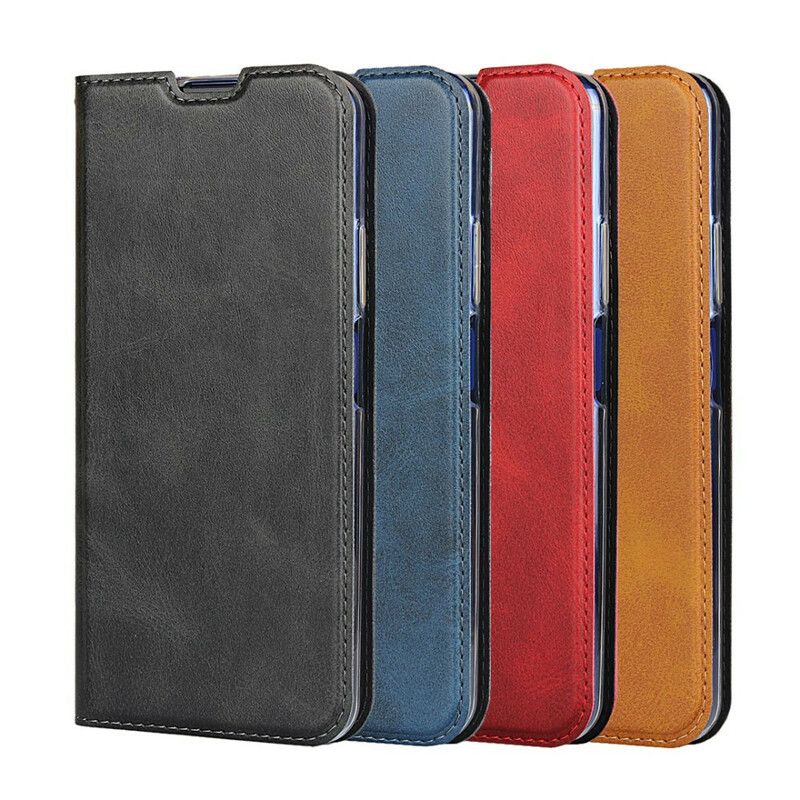 Cover Huawei Nova 5T / Honor 20 Flip Cover Imiteret Læder Med Rem