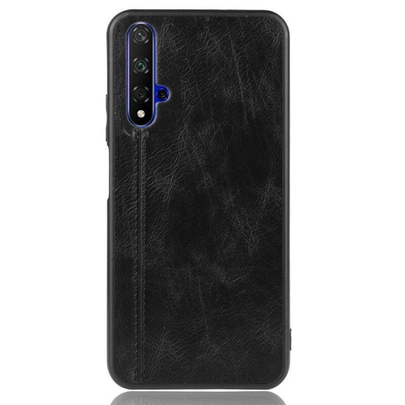 Cover Huawei Nova 5T / Honor 20 Stil Lædersøm