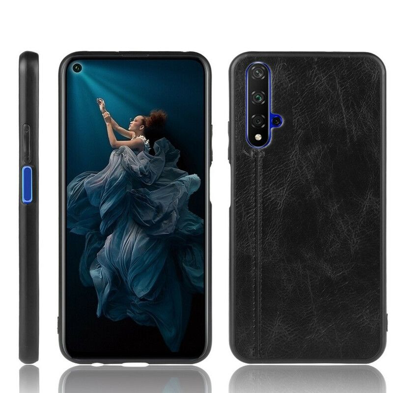 Cover Huawei Nova 5T / Honor 20 Stil Lædersøm