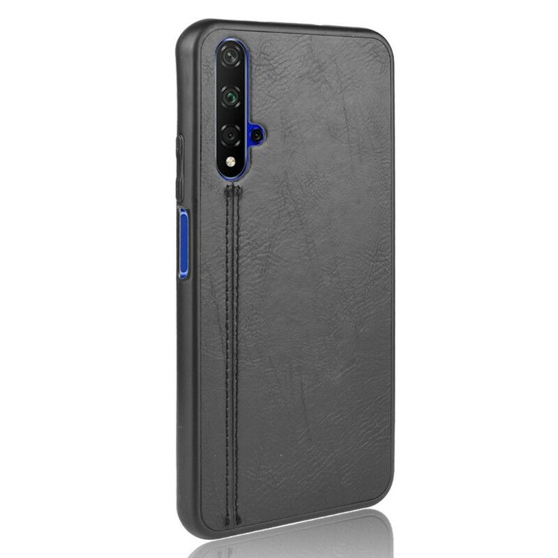 Cover Huawei Nova 5T / Honor 20 Stil Lædersøm