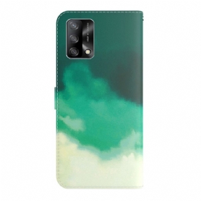 Flip Cover Oppo A74 4G Akvarel