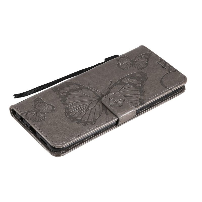 Flip Cover Oppo A74 4G Med Snor Kæmpe Strappy Sommerfugle