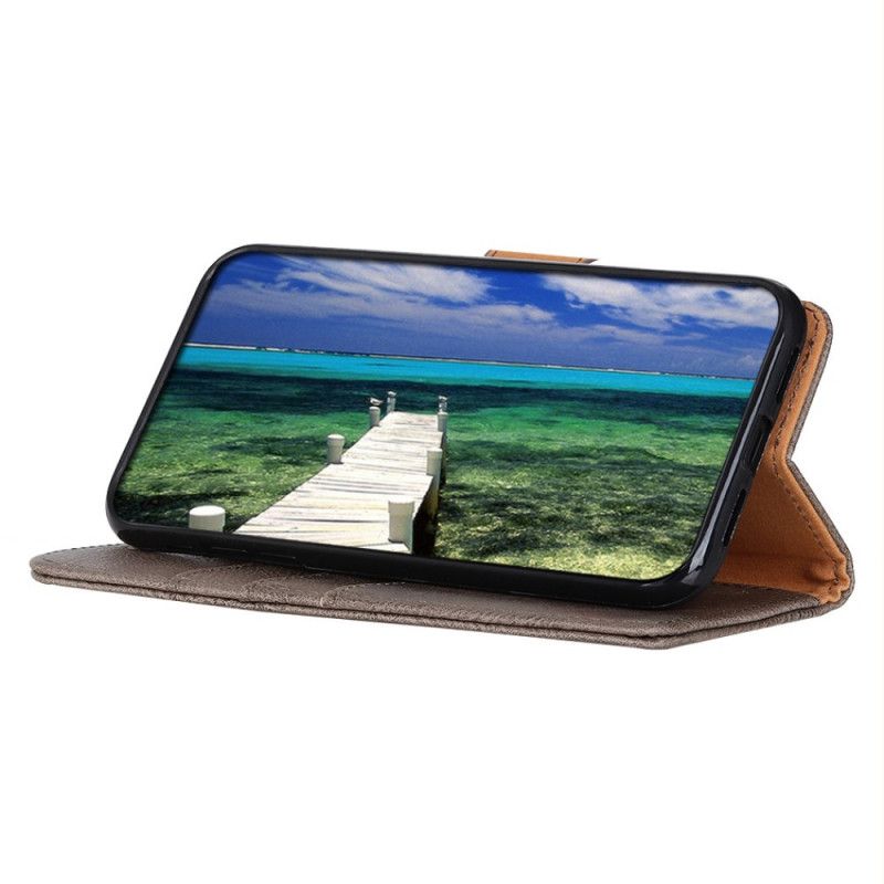 Læder Cover Oppo A74 4G Imiteret Læder Khazneh