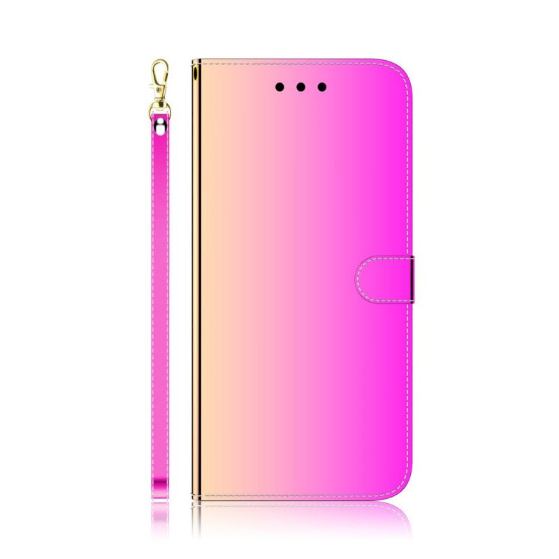 Læder Cover Oppo A74 4G Imiteret Læderbetrækspejl