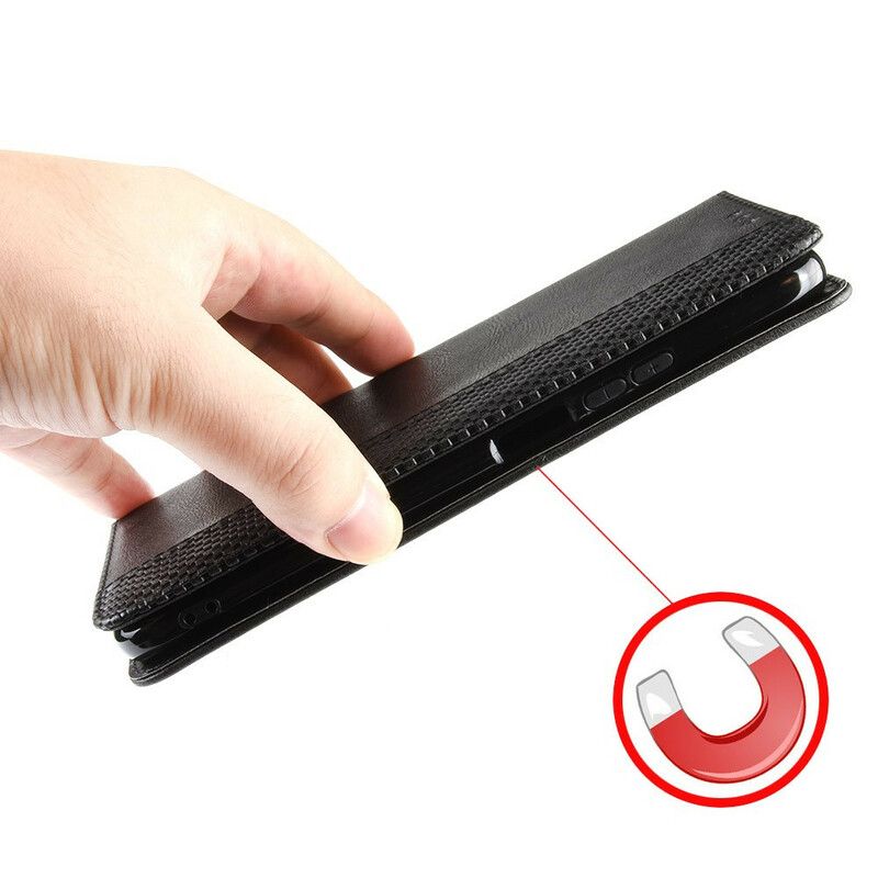 Cover Xiaomi Mi 10T / 10T Pro Flip Cover Vintage Stiliseret Lædereffekt