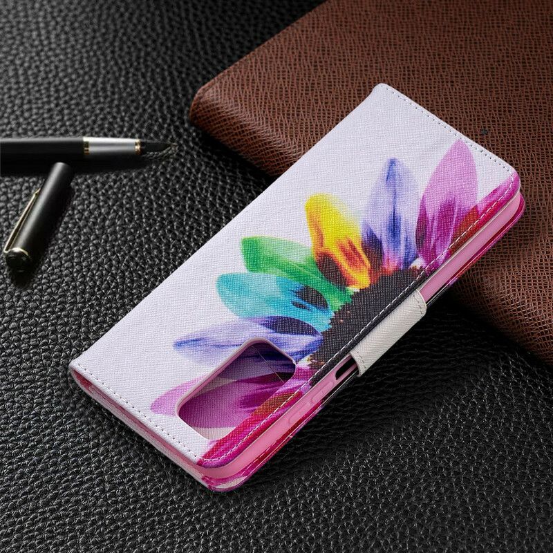 Flip Cover Xiaomi Mi 10T / 10T Pro Akvarelblomst