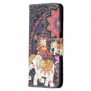 Flip Cover Xiaomi Mi 10T / 10T Pro Indiske Elefanter