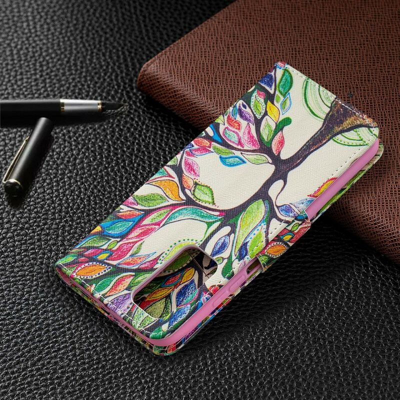 Læder Cover Xiaomi Mi 10T / 10T Pro Farvet Træ