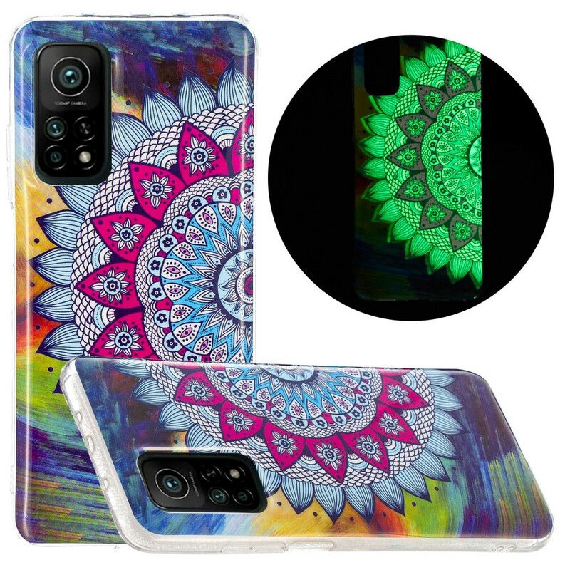 Mobilcover Xiaomi Mi 10T / 10T Pro Fluorescerende Farverig Mandala