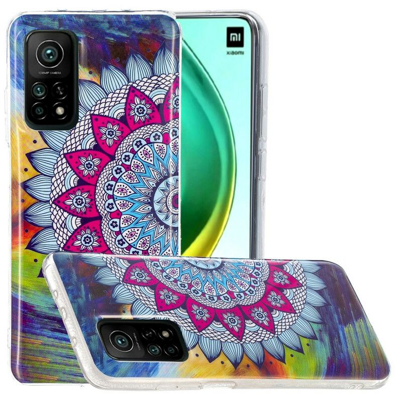Mobilcover Xiaomi Mi 10T / 10T Pro Fluorescerende Farverig Mandala