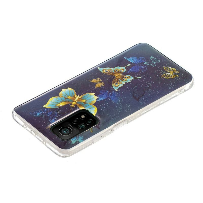 Mobilcover Xiaomi Mi 10T / 10T Pro Fluorescerende Sommerfugleserie
