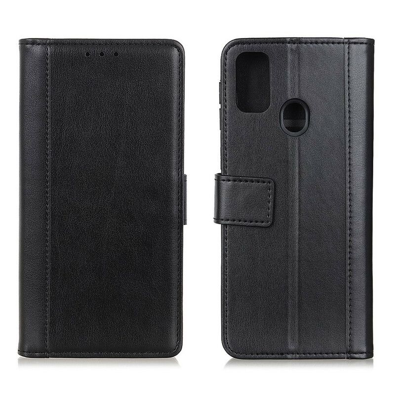 Cover Google Pixel 5A Flip Cover Klassisk Split Litchi Læder