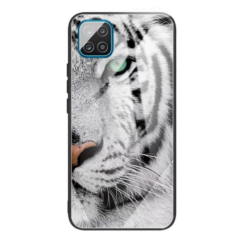 Mobilcover Samsung Galaxy M32 Tiger Hærdet Glas