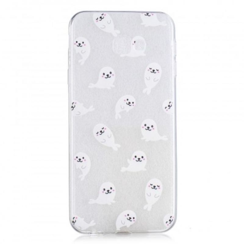 Cover Samsung Galaxy J4 Plus Sømløs Søløver Sjov
