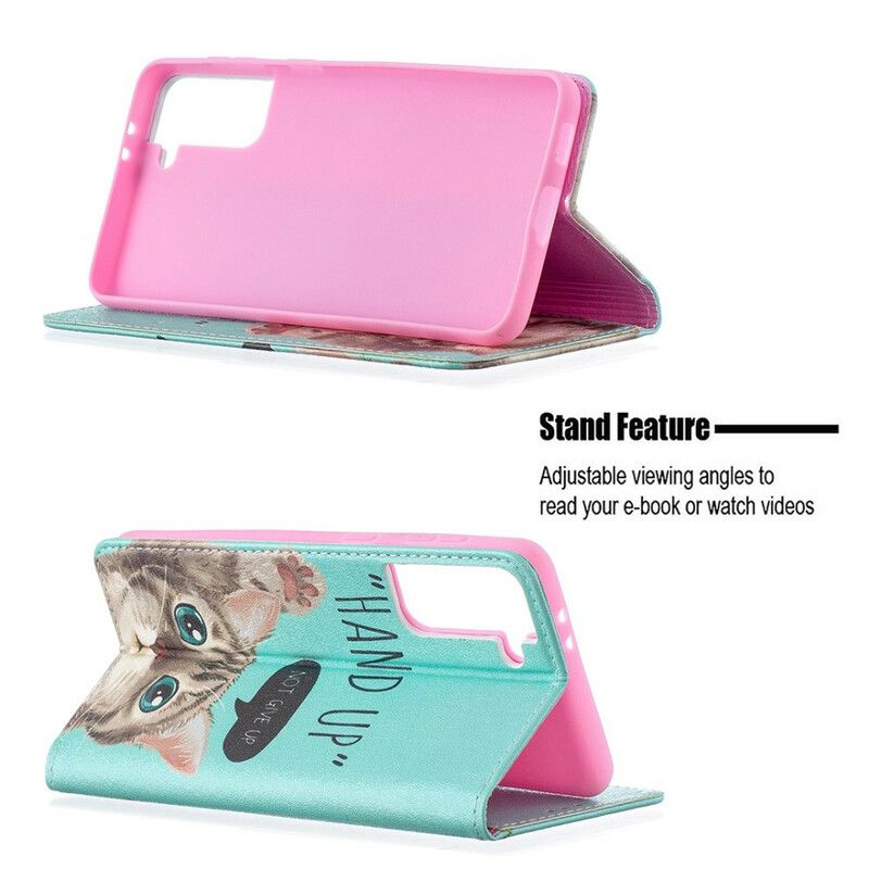 Cover Samsung Galaxy S21 Plus 5G Flip Cover Hånd Op