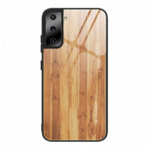 Cover Samsung Galaxy S21 Plus 5G Trædesign Hærdet Glas