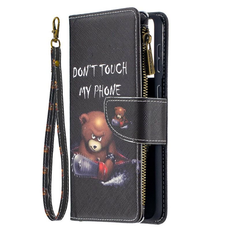 Flip Cover Samsung Galaxy S21 Plus 5G Bear Lynlåslomme