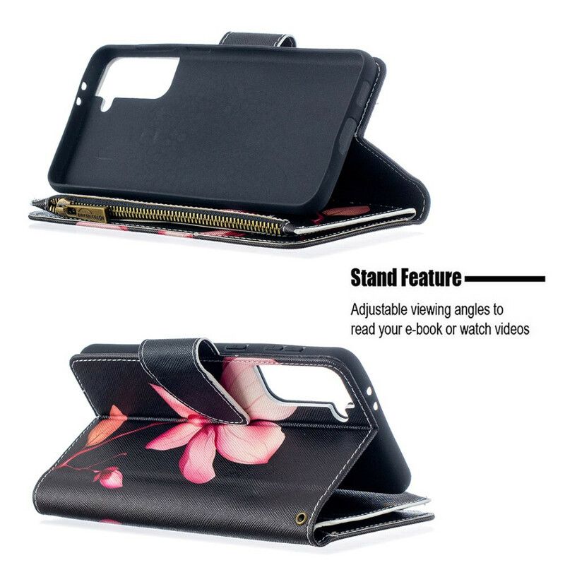 Flip Cover Samsung Galaxy S21 Plus 5G Bear Lynlåslomme