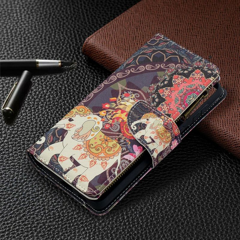 Flip Cover Samsung Galaxy S21 Plus 5G Elefant Lynlåslomme