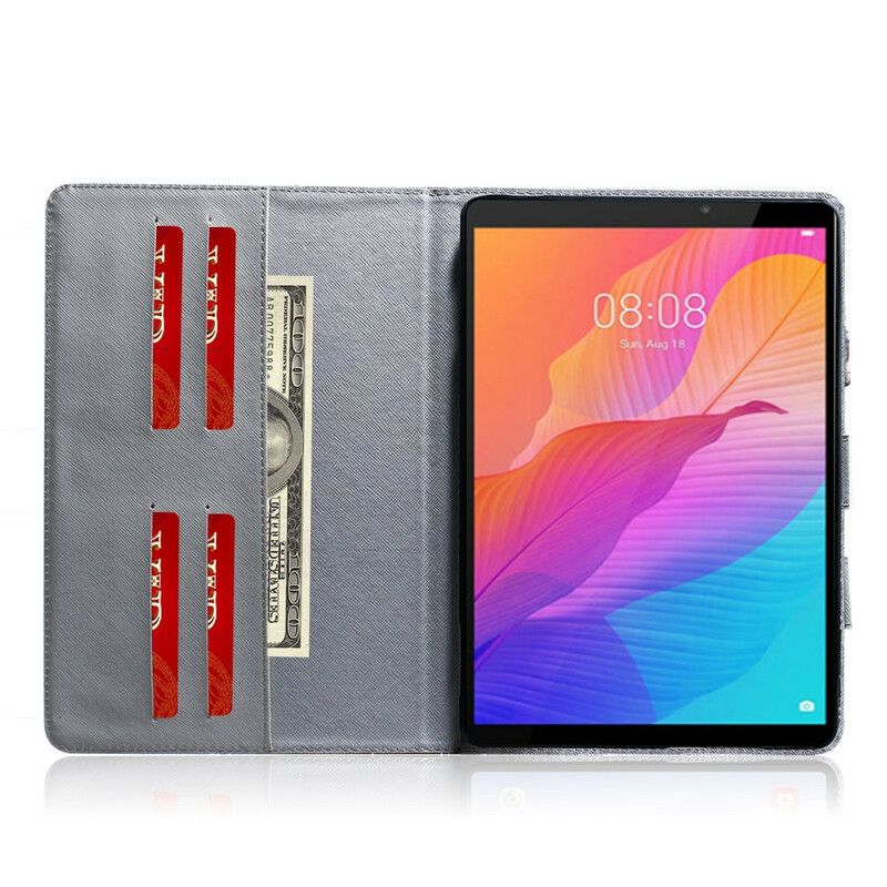 Flip Cover Huawei MatePad T 8 Hund Med Håndtag