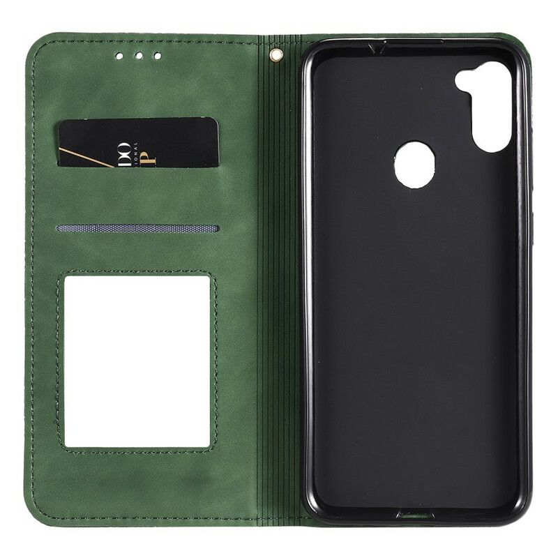 Cover Samsung Galaxy M11 Flip Cover Barokke Blomster