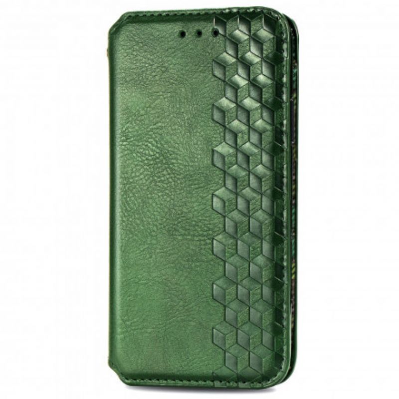 Cover Samsung Galaxy M11 Flip Cover Lædereffekt Med Diamanttekstur