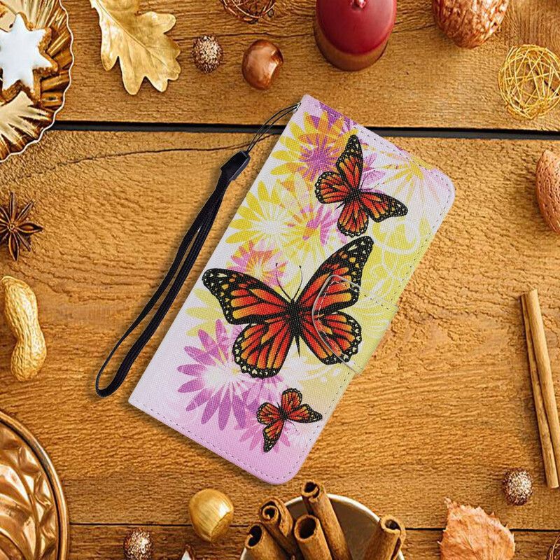 Flip Cover Samsung Galaxy M11 Sommerfugle Og Sommerblomster