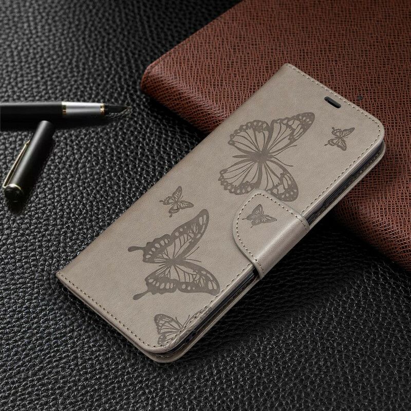 Flip Cover Samsung Galaxy M11 Sommerfugle På Flugt Med Snor