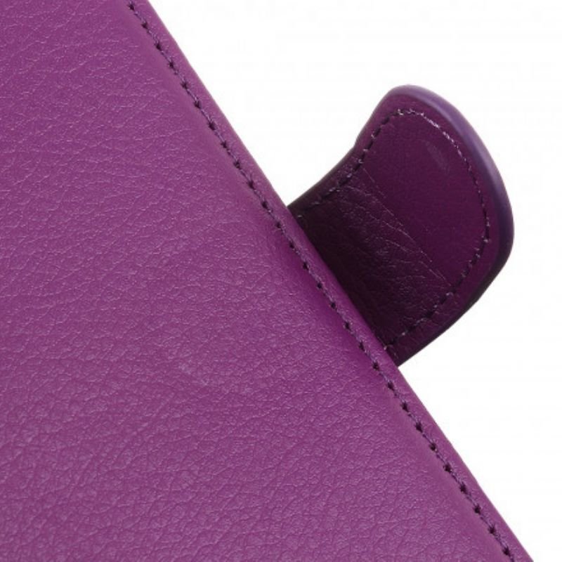 Flip Cover Samsung Galaxy M11 Traditionelt Litchi-læder