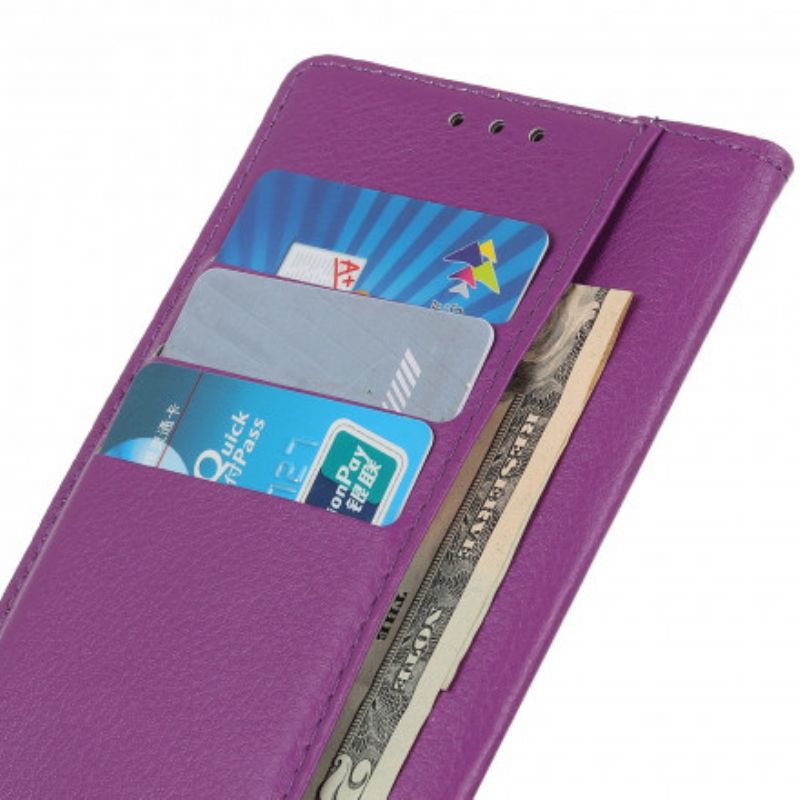 Flip Cover Samsung Galaxy M11 Traditionelt Litchi-læder