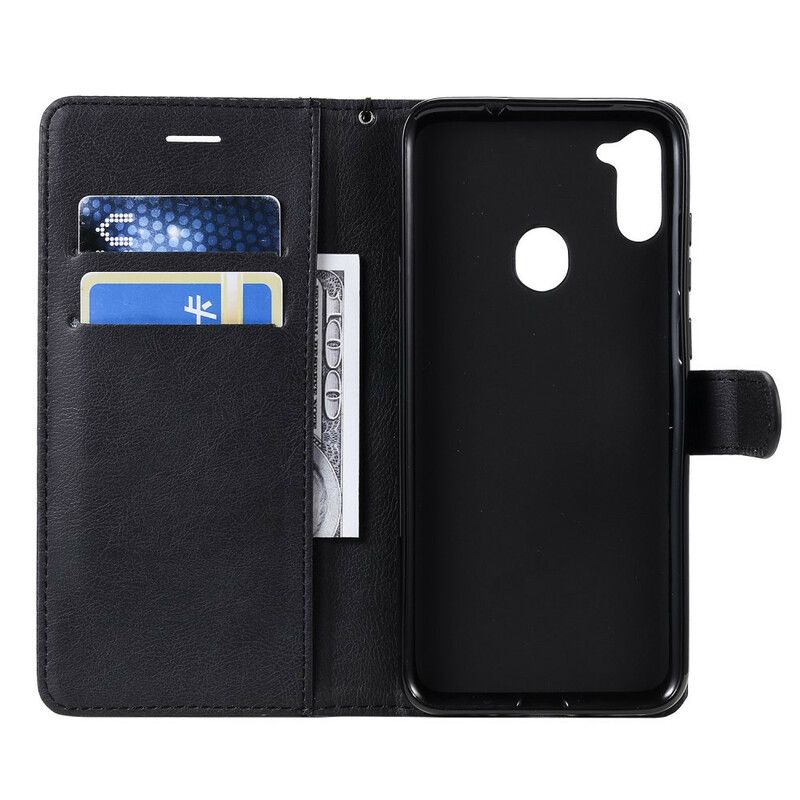 Læder Cover Samsung Galaxy M11 Standard Kunstlæder