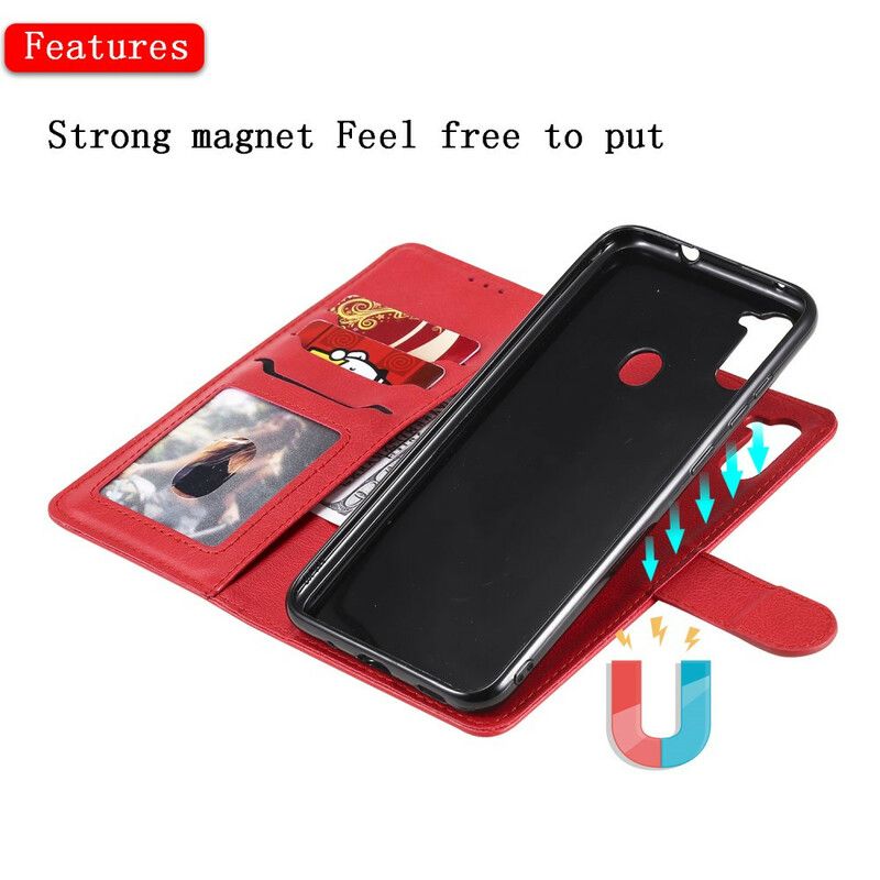 Mobilcover Læder Cover Samsung Galaxy M11 Aftagelig Og Snor