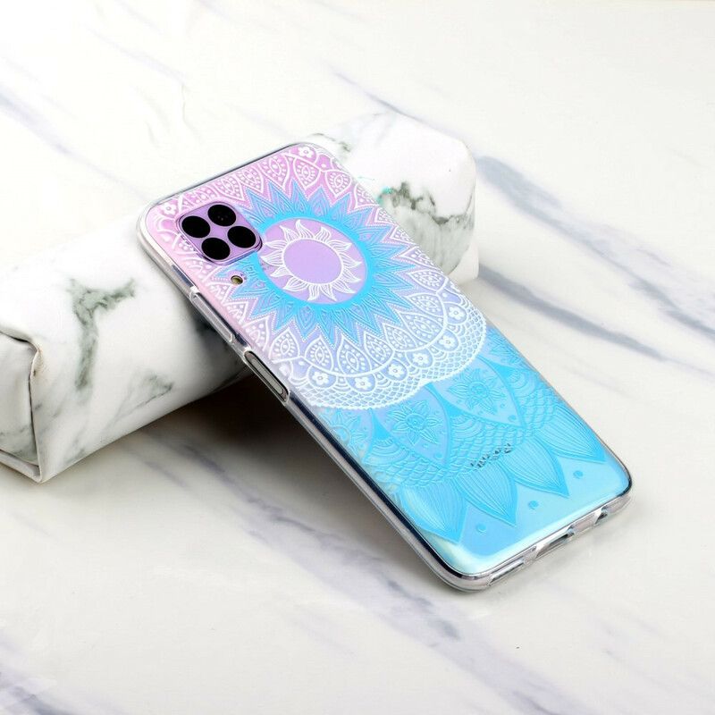 Cover Huawei P40 Lite Transparent Farvet Mandala