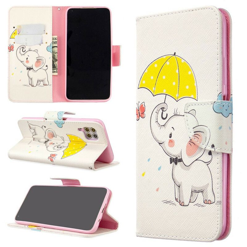 Læder Cover Huawei P40 Lite Elefantunge