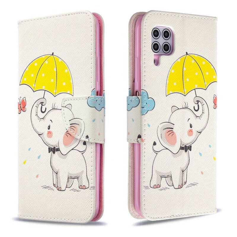 Læder Cover Huawei P40 Lite Elefantunge