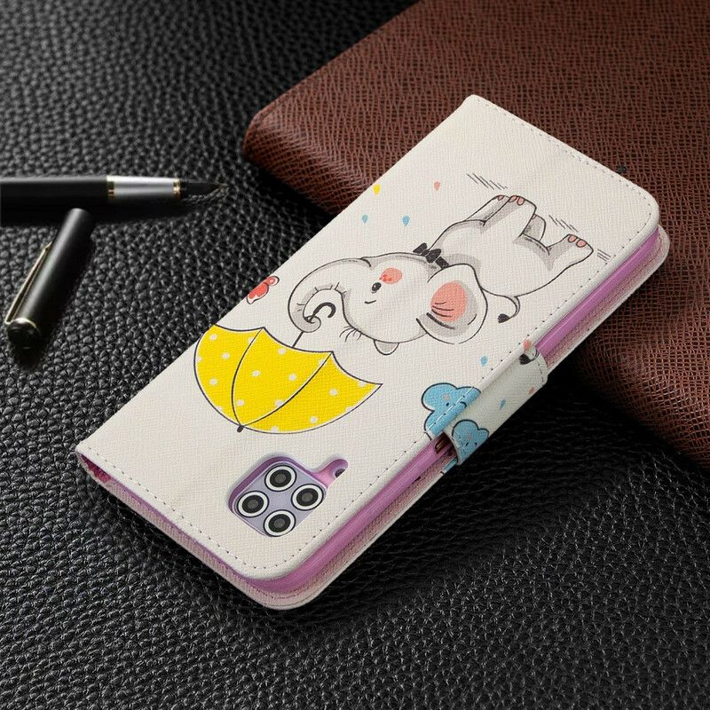 Læder Cover Huawei P40 Lite Elefantunge