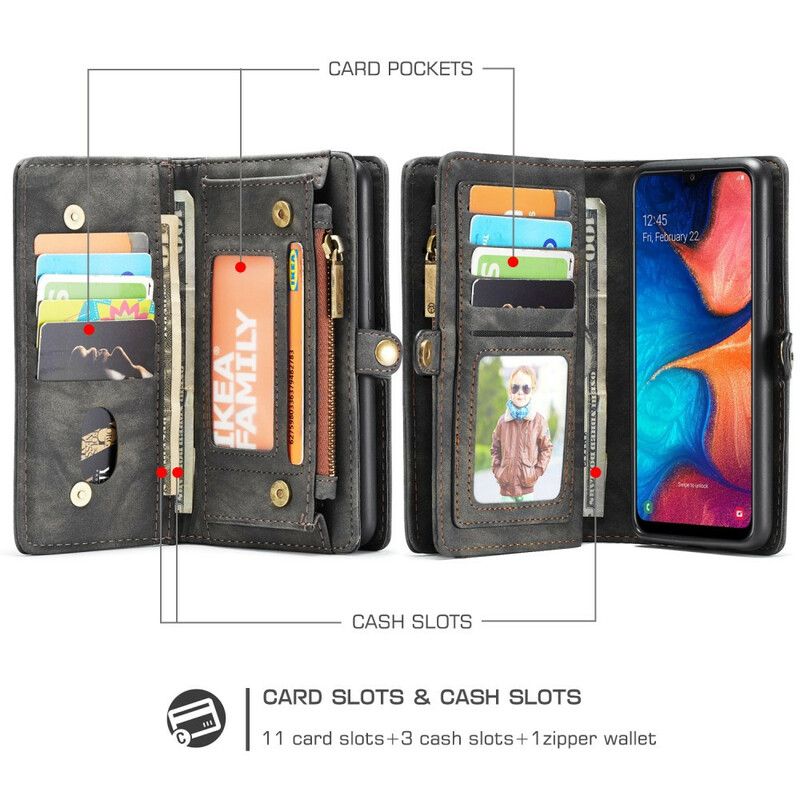 Flip Cover Samsung Galaxy A30 / A20 Caseme Aftagelig