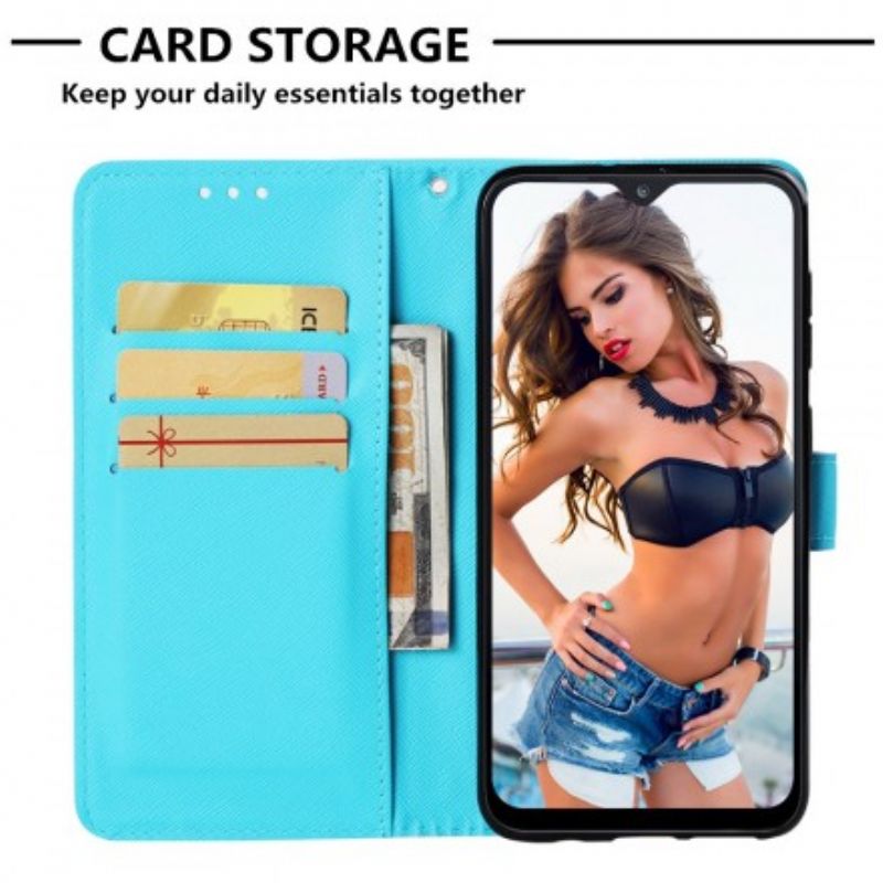 Flip Cover Samsung Galaxy A30 / A20 Med Snor Frøken Strappy Owl