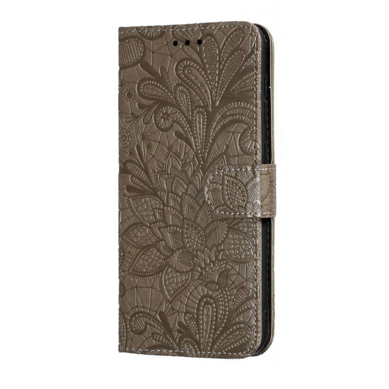 Flip Cover Samsung Galaxy A30 / A20 Med Snor Tribal Strap Blomster